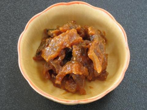 身欠にしんみそ和え